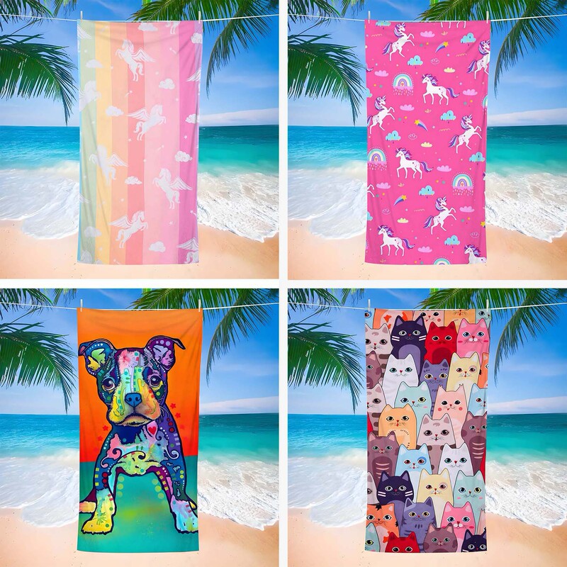 Cross-Border Foreign Trade Specializes in Cartoon Series Beach Towels with Animal Prints, Swimming Towels, Sweat-Wiping Towels, Beach Chair Covers, and Bath Towels Cross-Border Foreign Trade Specializes in Cartoon Series Beach Towels with Animal Prints, Swimming Towels, Sweat-Wiping Towels, Beach Chair Covers, and Bath Towels