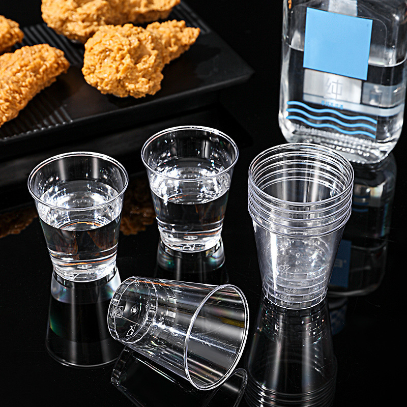 使い捨てハード航空カップ、高透明、増粘、硬化飲料プラスチックカップ、白ワインカップ、冷たい飲み物ティーカップ、スペースカップ|undefined