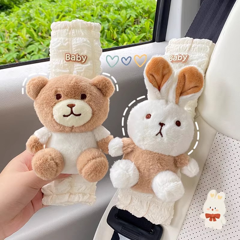 Funda Protectora para Cinturón de Seguridad de Poliéster Suave para Coche