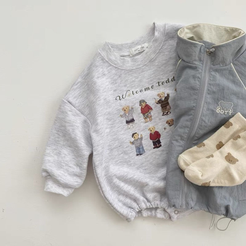 Title 3, Barboteuse bébé coton manches longues dessin an...