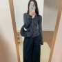 v领修身打底源头针织衫