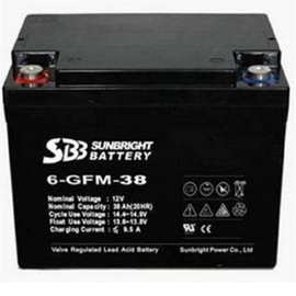 圣豹SBB蓄电池6-GFM-38 防系统12V3A8H 机房消监控照明UPSS应急