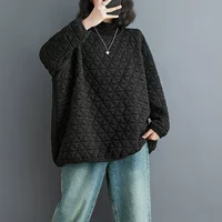 Autumn long-sleeve, sweatshirt, 2023, plus size, oversize