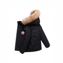 羽绒服男中长款冬季潮流连帽外套情侣装冬季新款加厚保暖订工作服