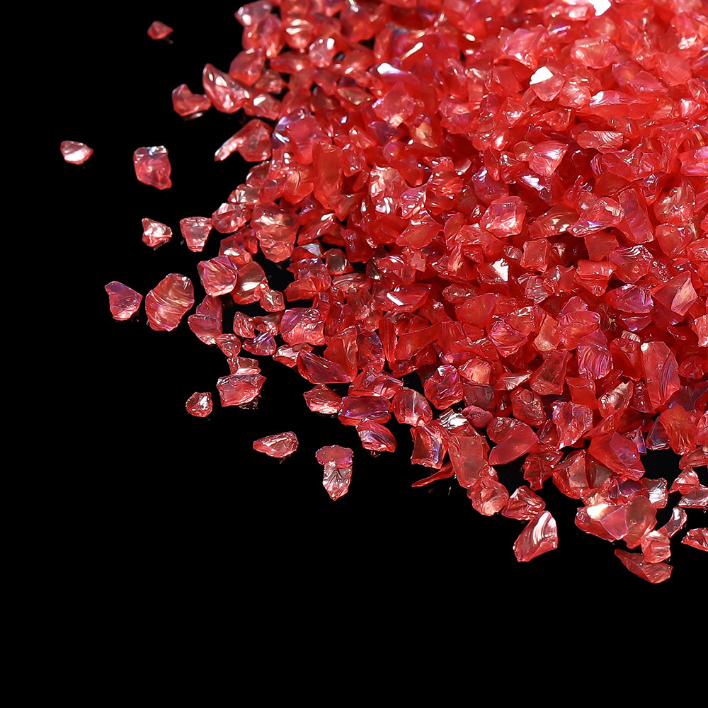 Glass gravel-red