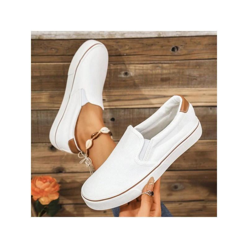 P4610 Dropshipping Aliexpress Cross-Border New Flat Slippers Couple Canvas Casual Walking Shoes