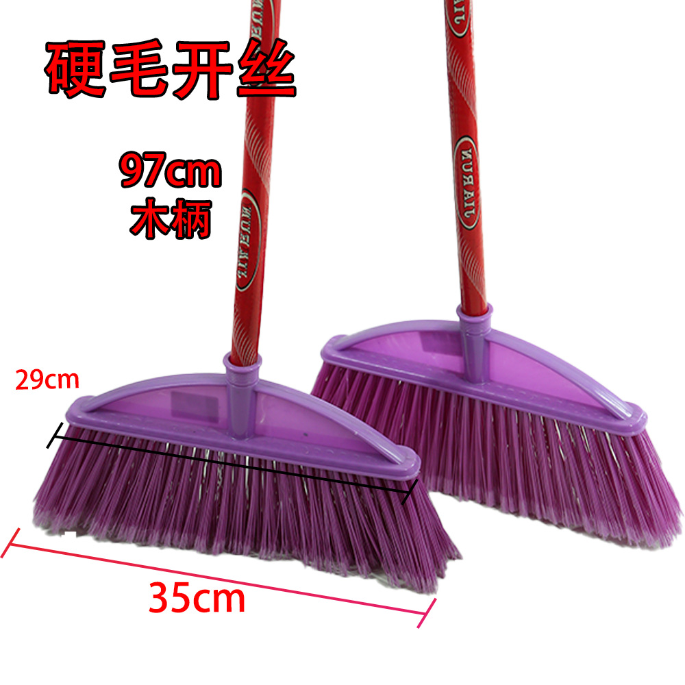 Escoba de plástico grueso de pelo duro herramientas de limpieza de escopo de limpieza de escopo de limpieza mayorista de la escuela image 28