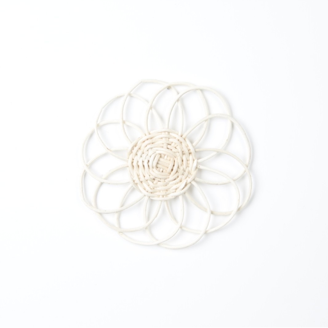 Amazon Homestay Decoración de pared Adornos Fábrica de tejido de paja Pared simple Pared redonda Hierba de ratán Sala de estar Colgante de decoración de pared