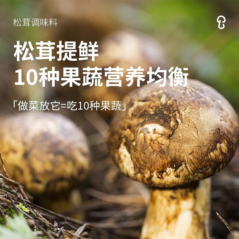 松鲜鲜松茸调味料100g松茸减钠29%鸡精0添加菌菇味精提鲜炖汤家用|undefined
