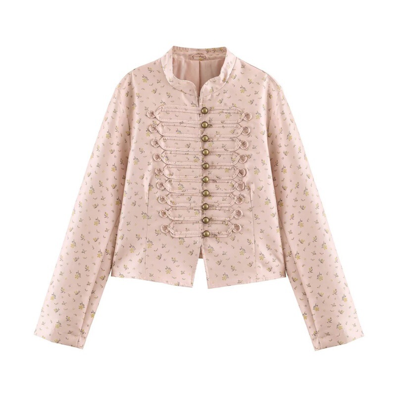 PB&ZA Cross-Border European and American Women's Clothing 2026 Elegant Palace Style Floral Print Slim-Fit Blazer 4341706 PB&ZA Cross-Border European and American Women's Clothing 2026 Elegant Palace Style Floral Print Slim-Fit Blazer 4341706
