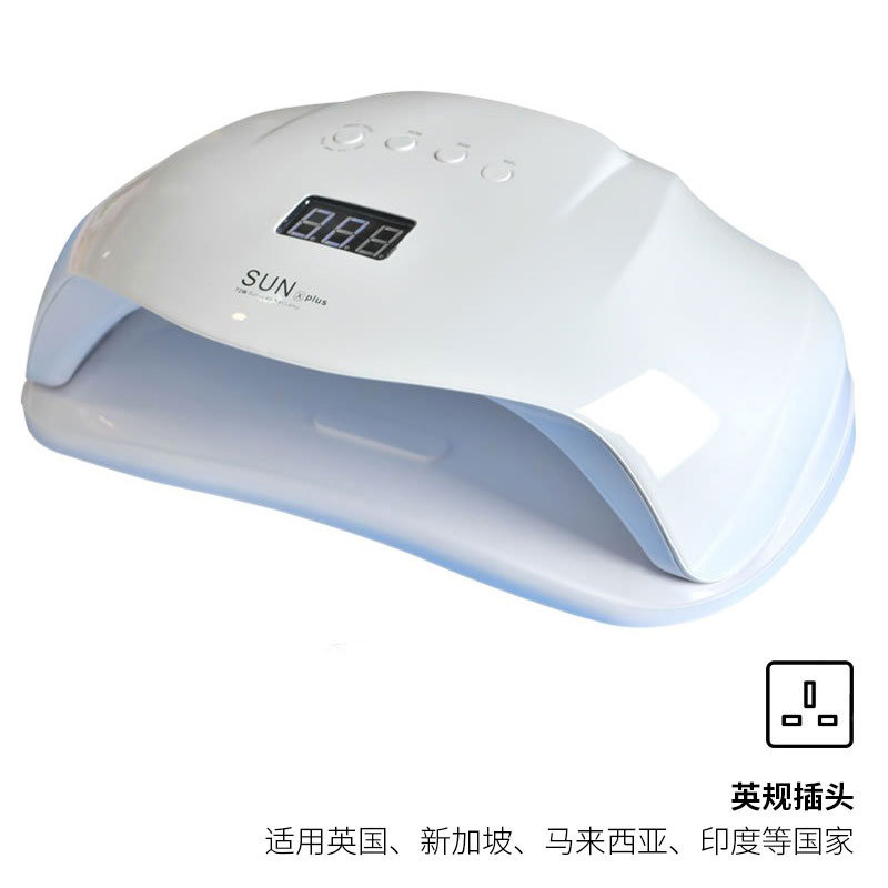 Lámpara de manicuras LED de alta capacidad luz de fototerapia de inducción inteligente tienda de manicuras pegamento de vinilo lámpara de horneado máquina de fototerapia de secado rápido de uñas