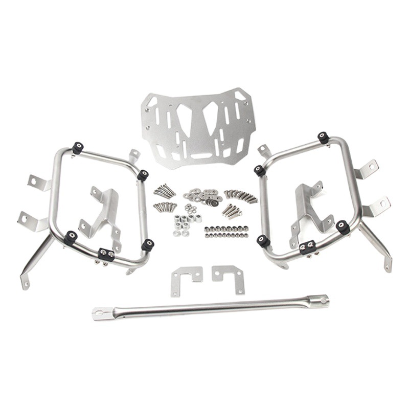 Aplicable a Kawasaki Monster VERSYS1000 Acero inoxidable modificado estante trasero soporte de tronco 21