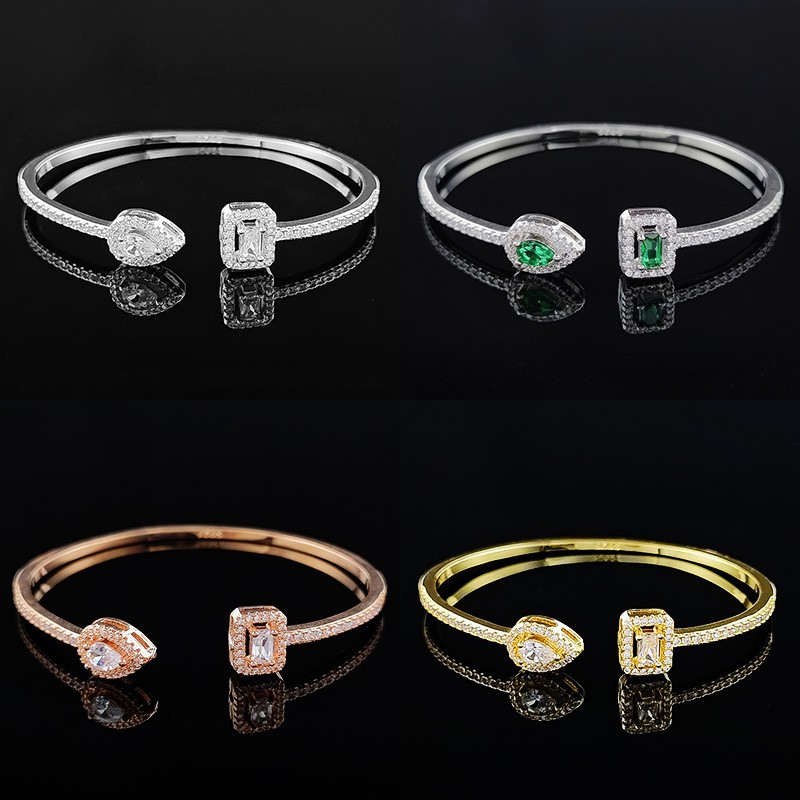Onregelmatige armbandopening Verstelbare persoonlijkheid Veelzijdig Licht Luxe Design 5214_voghion.com
