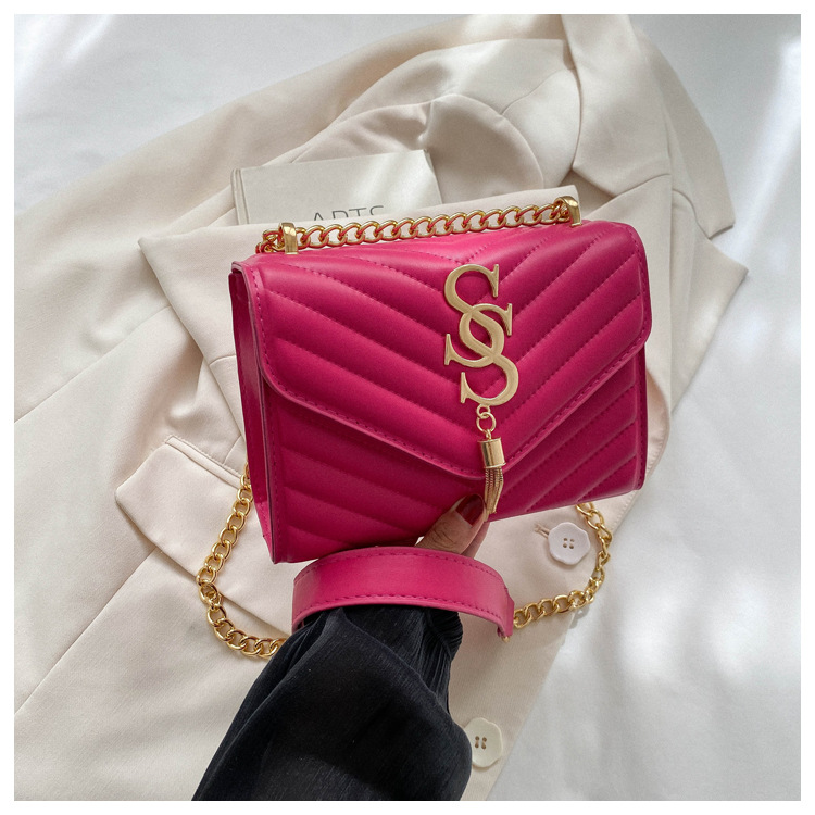 Damen Handtasche Im Western Stil Mit Kette Und Umhängefunktion_voghion.com