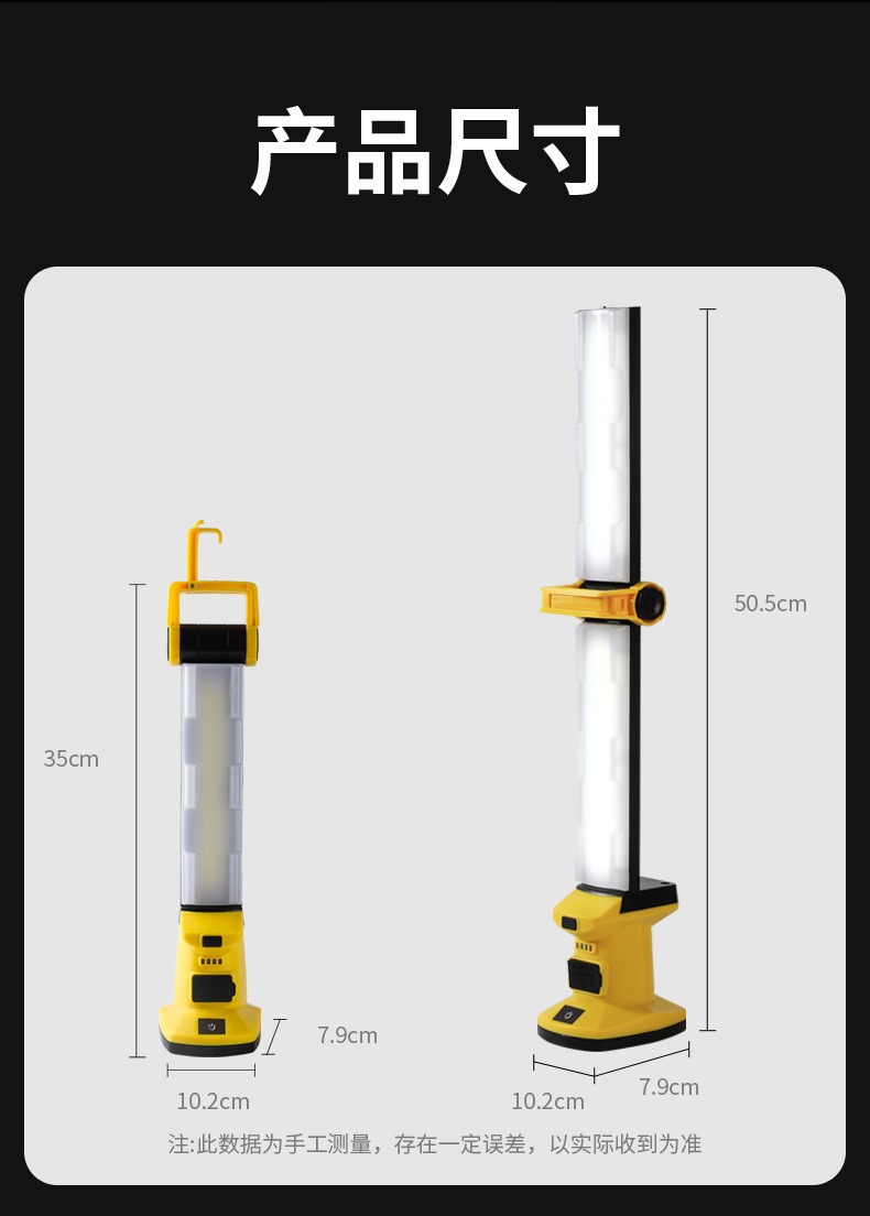 Led Lighting Auto Repair and Maintenance Lamp Portable Car Inspection Lamp Car Repair Strong Light Magnetic Charging Work Lamp