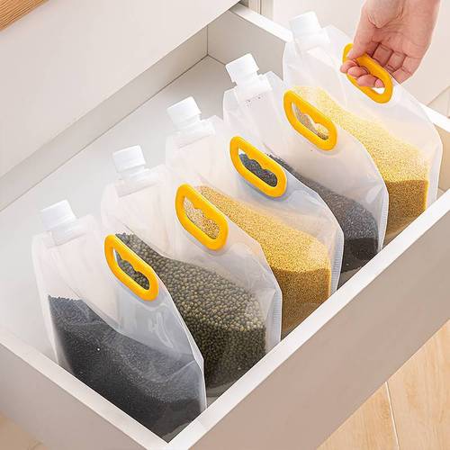 Five Grains Mixed Grain Storage Box Insect-Proof Rice Storage Jar Home Food Grade Sip Bag Grain Seal Wholesale