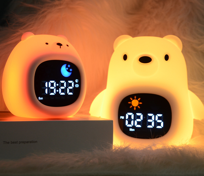 Nueva forma de animal, palmaditas, descompresión, cambio de color, luz nocturna, luz auxiliar para dormir, luz de despertador de regalo transfronteriza