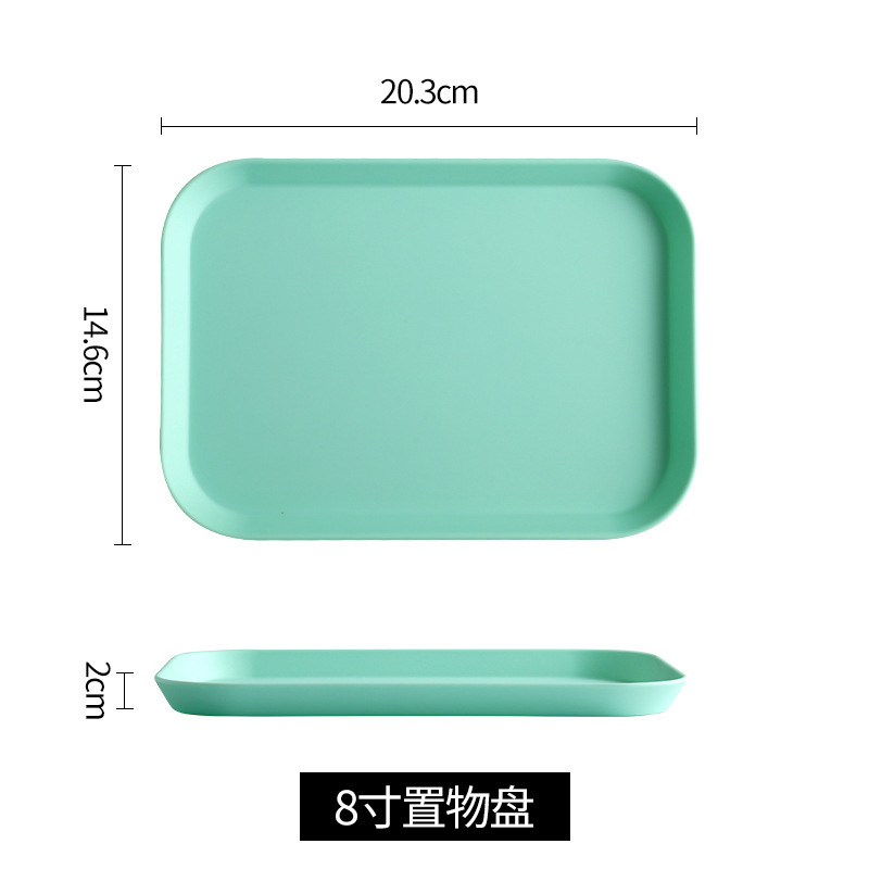 Insトレー北欧風茶盤客間カップ盤家庭用レストラン長方形放水カップ盤果物メラミン盤|undefined