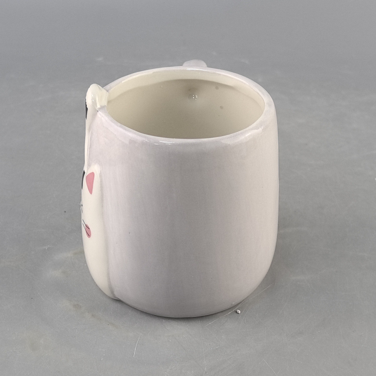 Fresco estilo japonés de dibujos animados para gatos tazas de cerámica encantadora taza de oficina con cucharas de cubierta taza de agua para parejas