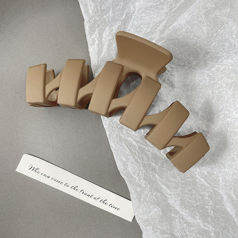 Clip de pelo de gran tamaño esmerilado simple Cabeza trasera updo horquilla de alto grado tiburón clip horquilla tocado al por mayor