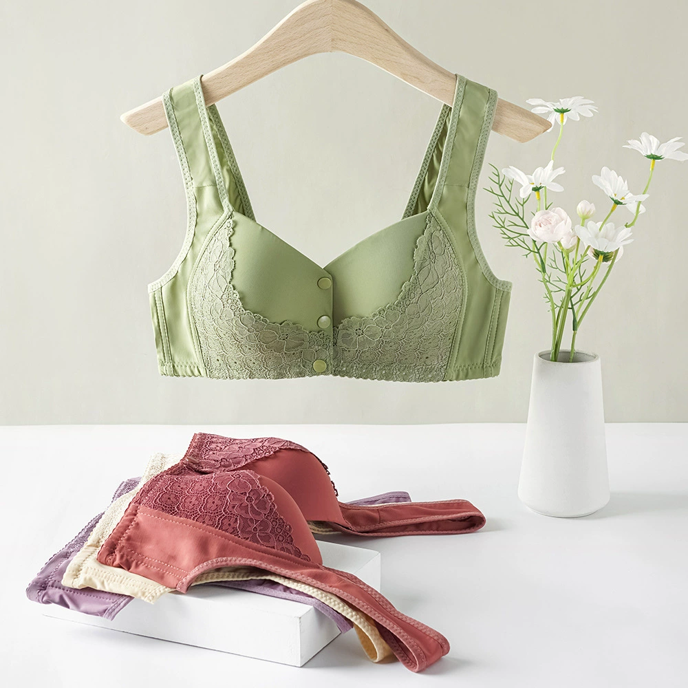 Supporting wireless bra, bra top for mother, underwear for breastfeeding, plus size