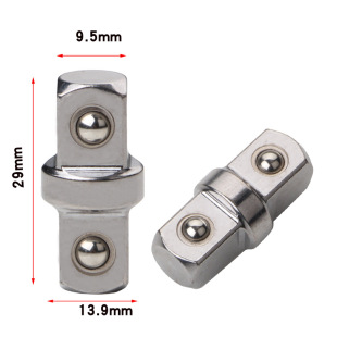 Cross-border 3/8 socket adapter double-headed outer four-way adapter 1/4 hexagon socket