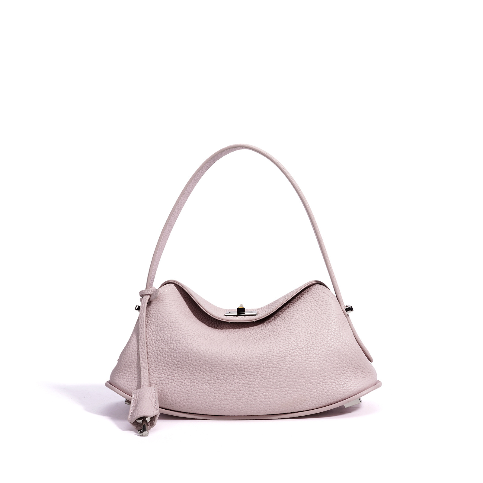 2026 Spring Collection Top Grain Cowhide Fashion Single Shoulder Women's Bag Simple Niche Handbag Genuine Leather Luxury Crossbody Bag - Thumbnail 5