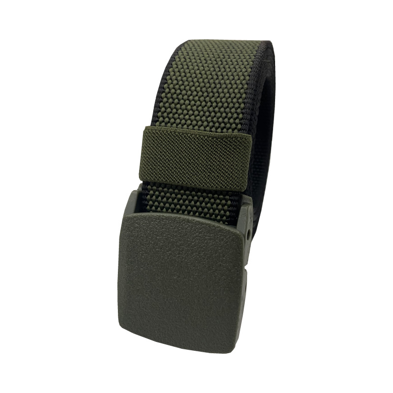 Cinturón de lona Cinturón de hombre Comprobación de seguridad sin metal para mujeres Entrenamiento militar coreano Hebilla automática Jeans casuales Al aire libre