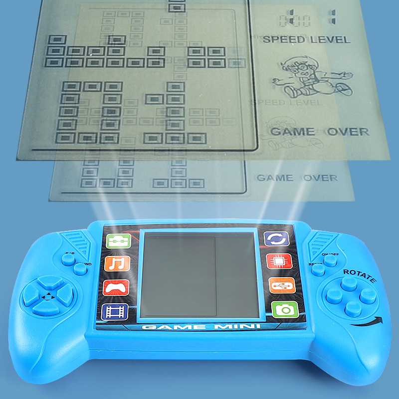 Tetris game machine mini handheld large screen children primary school students greedy snake nostalgic classic small gift