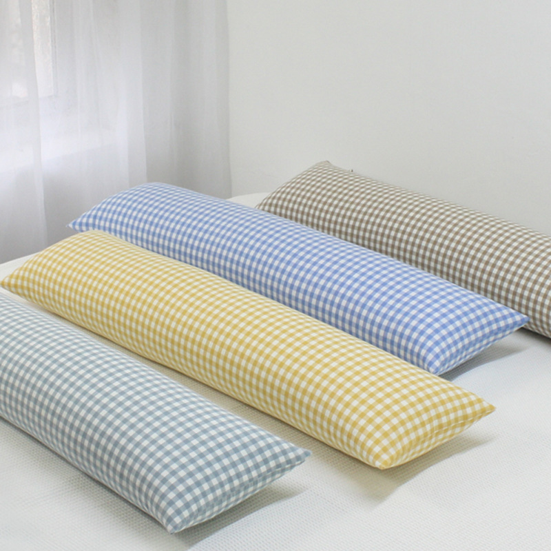 卸売綿洗浄綿ロング枕女の子睡眠枕横向き寝取り外し可能と洗える脚睡眠枕|undefined