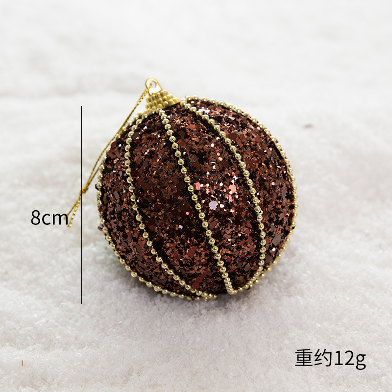 クリスマス装飾品クリスマスボール吊りボール彩色ボールクリスマスツリー吊り飾りカラーボールdiy部品配置|undefined