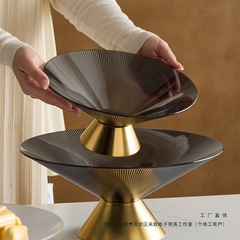 フルーツプレート排水ライト高級クリエイティブパーソナライズされたモダンなホームフルーツバスケットリビングルームコーヒーテーブルバーホテルキャンディスナックプレート