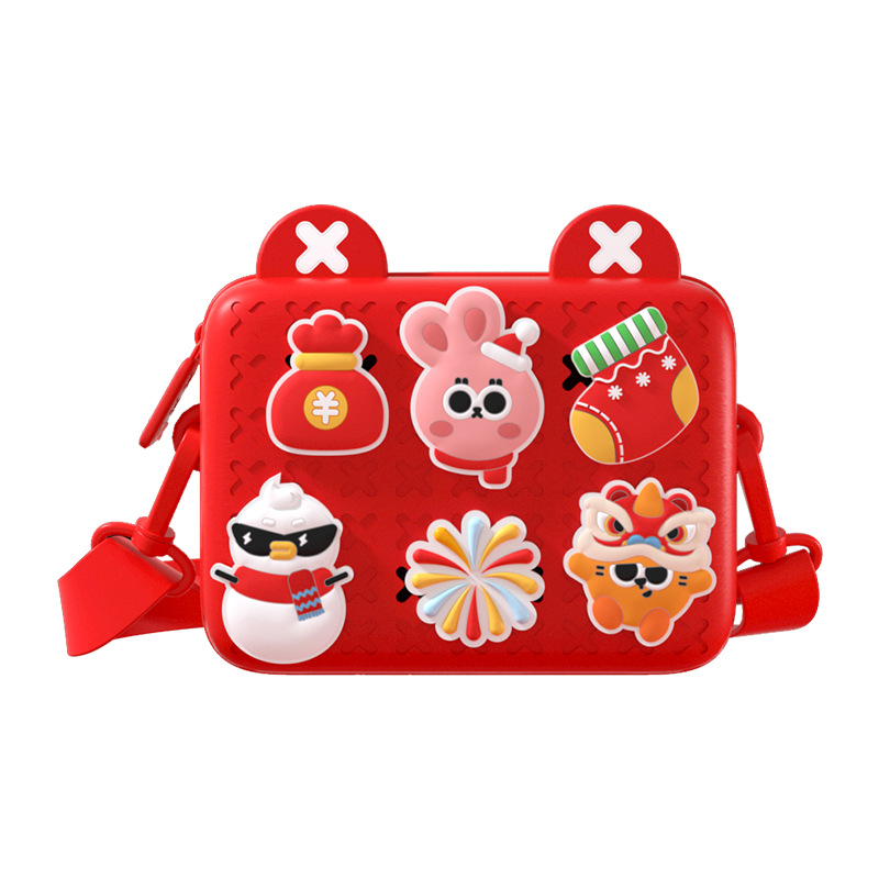 Popular conejo año niños viajan pequeña mochila hombro del bebé bolsa de mensajero kindergarten dibujos animados DY Navidad regalo Año Nuevo