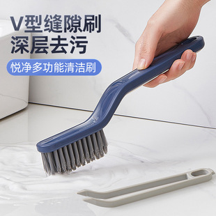 Gap Brush Hard Hair Cleaning Brush Long Handle Toilet Floor Washing Sewing Floor Brush Floor Groove Brush Bathroom Toilet Artifact