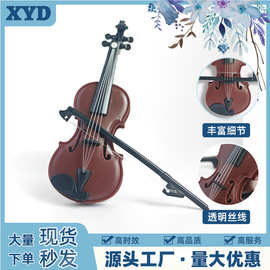 圣诞配件仿真大提琴迷你模型娃娃屋场景dollhouse袖珍过家家摆件