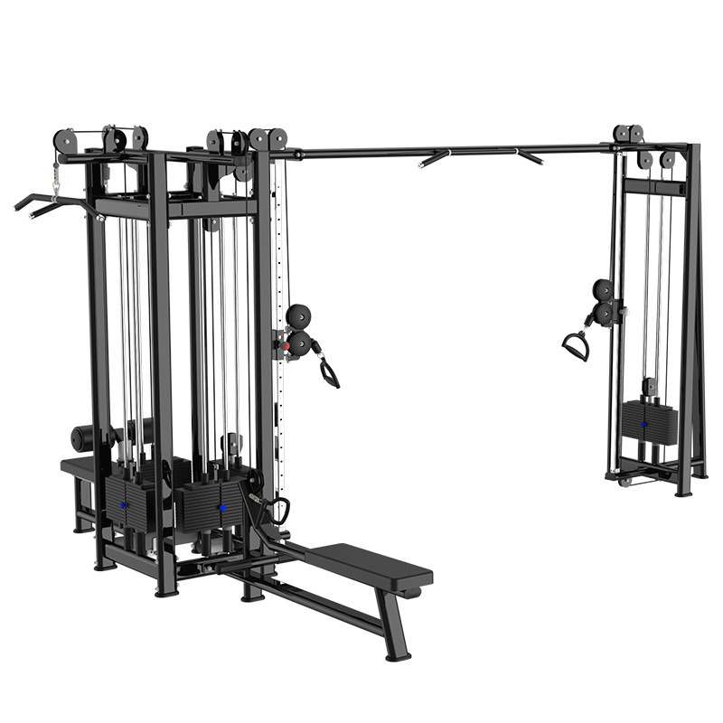 Equipo de gimnasio cuatro personas cinco personas Estación de ocho personas entrenador integral Estación de varias personas estante de entrenamiento equipo de fitness grande