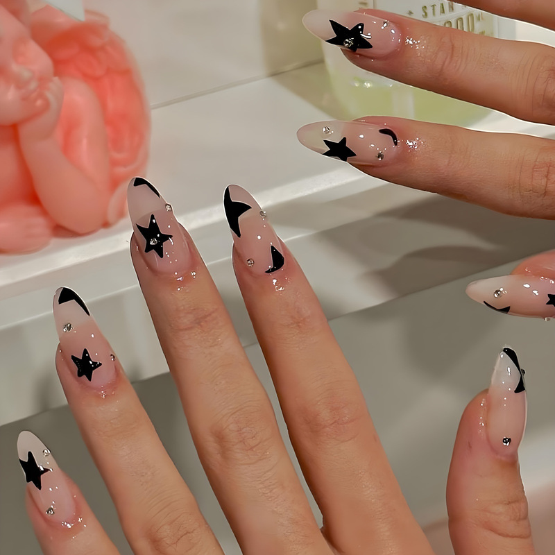 杏仁欧美穿戴甲跨境美甲甲片ins风穿戴甲批发pressonnails甲片|undefined