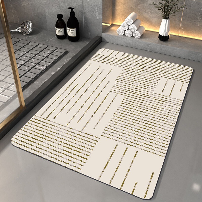 Cross-Border Bathroom Absorbent Soft Floor Mat, Diatomaceous Earth Non-Slip Foot Mat for Entrance Door, Bathroom, Kitchen, and Shower Room Cross-Border Bathroom Absorbent Soft Floor Mat, Diatomaceous Earth Non-Slip Foot Mat for Entrance Door, Bathroom, Kitchen, and Shower Room