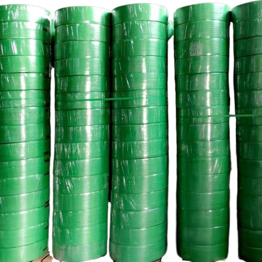 Cinta de Fleje PET Verde 1608 de Plástico para Embalaje Manual