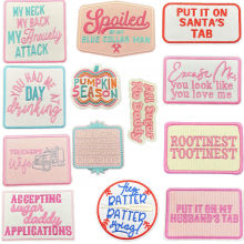 建兴现货跨境英文字母刺绣布贴电脑绣花标帽子衣服箱包装饰补丁贴