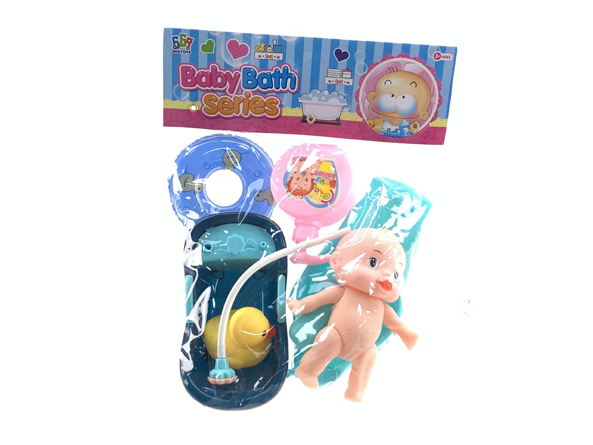 Niños jugar casa Baño baño Agua mano presión agua bañera muñeca juguete traje de baño bebé juguete