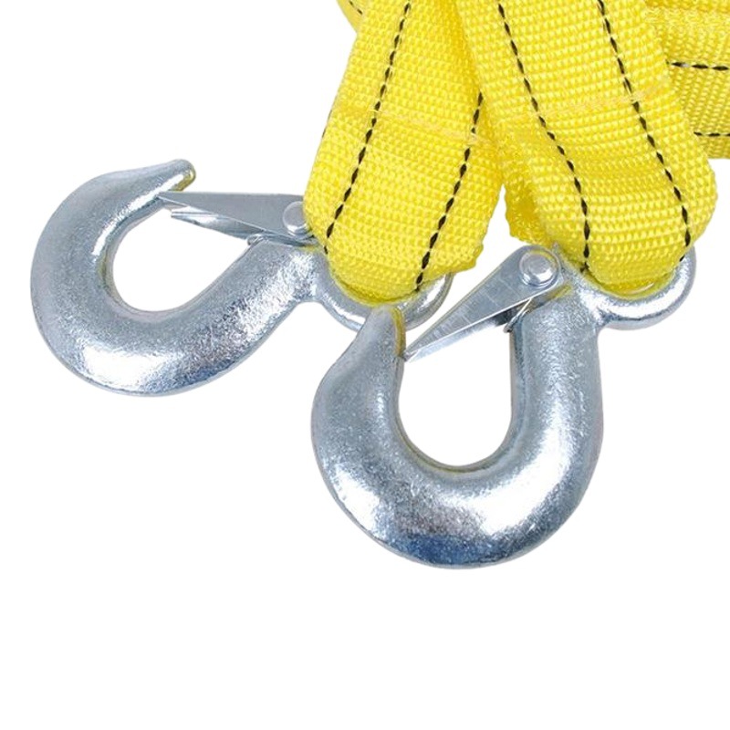 Tow rope double thick tow belt 4 meters 5 tons pull rope hook car traction rope tow rope car supplies