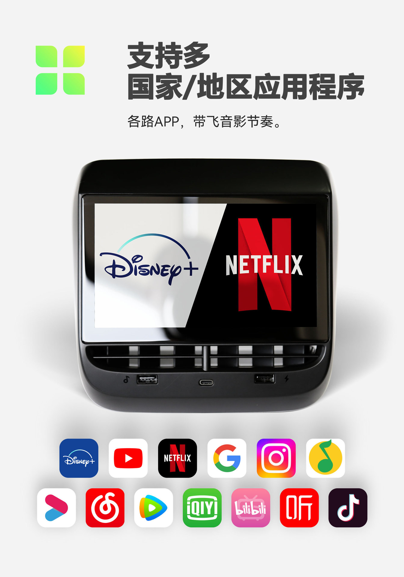 Aplicable a Tesla Model3/y trasera 7 pulgadas entretenimiento aire acondicionado control coche interior modificado pantalla LCD