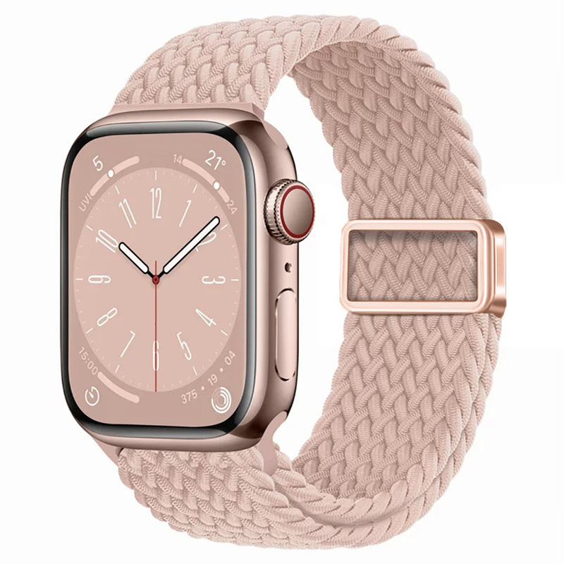 适用ApplewatchS11苹果表带磁吸扣尼龙弹力编织iwatch10手表表带|undefined