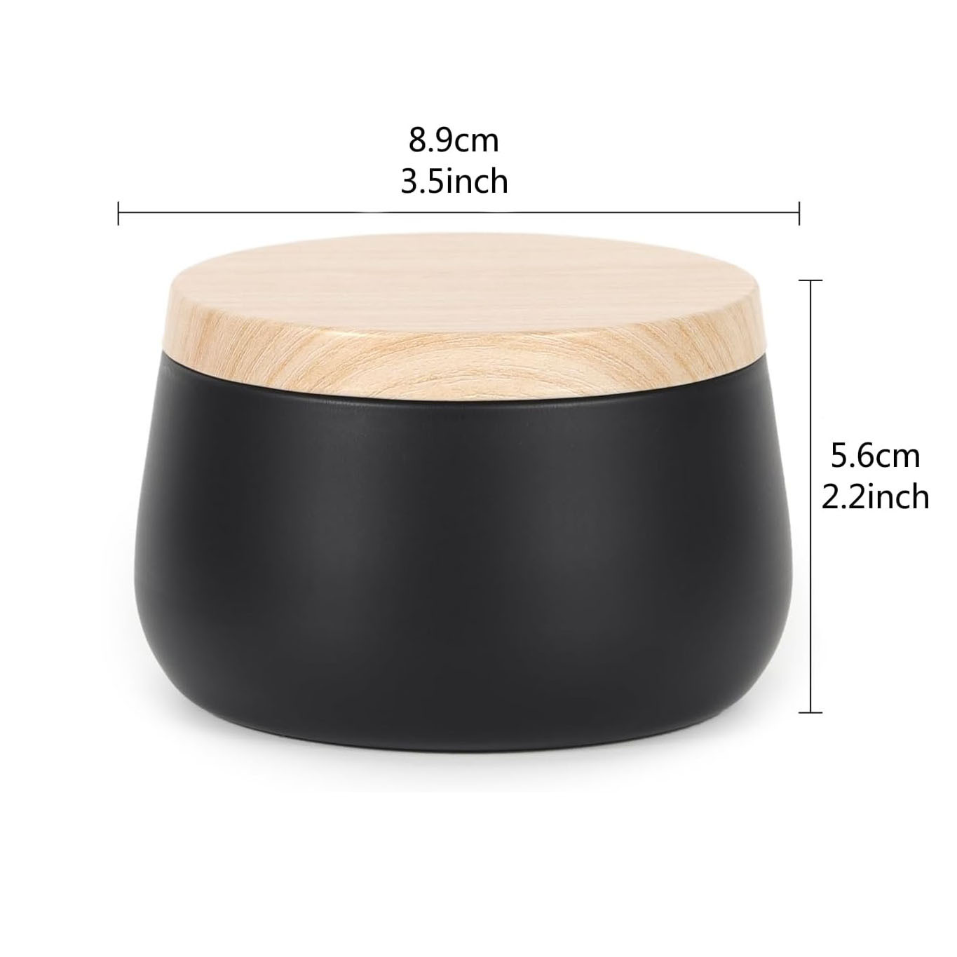 En stock: Juego de 24 cajas de hojalata con tapa sellada, imitación madera, para dulces, velas y aromaterapia, de 4oz y 8oz, latas de hojalata sin costuras.