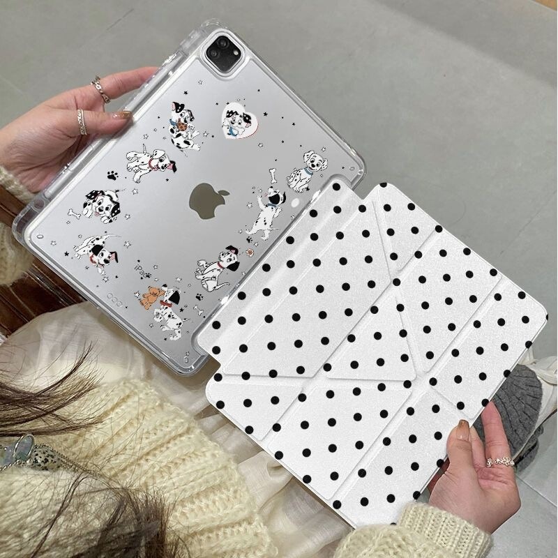 Polka Dot Dalmatian iPad Mini7 Protective Case 11/12Th Generation Air6/7/8 Tablet Pro 11inch A16 Protective Case