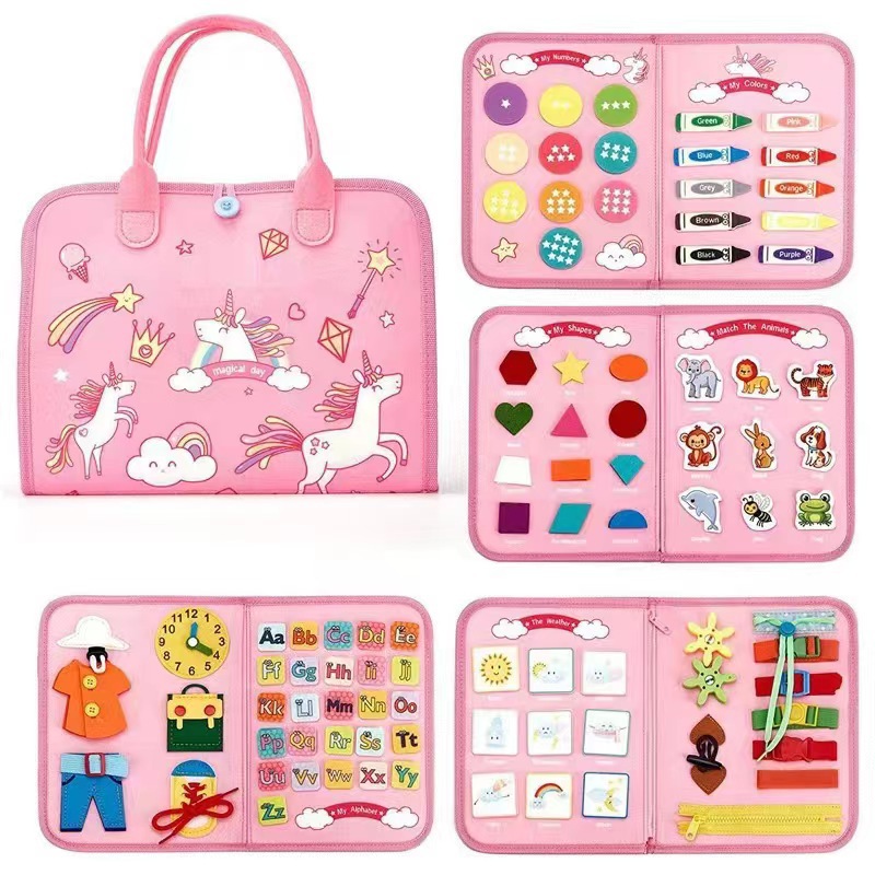 Transfronterizo nuevo dinosaurio Montessori elefante fieltro aprendizaje tablero ocupado Junta educación de la primera infancia niños Ilustración educativo fieltro