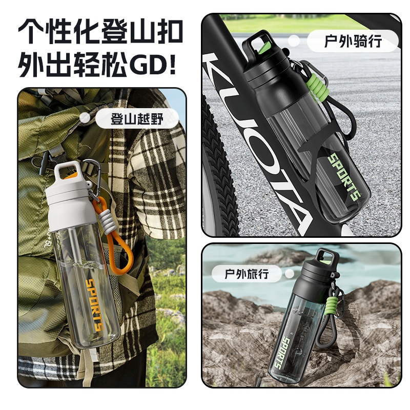 Tritan高颜値ワンキー速開蓋コップはすぐに屋外でコップを運転して携帯登山車に乗って大容量になる|undefined