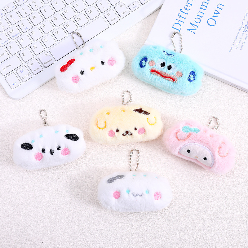 Cartoon Food Dumpling Brooch Accessories Kt Pochacco Cinnamoroll Plush Pendant Bag Keychain Decoration Custom-Made