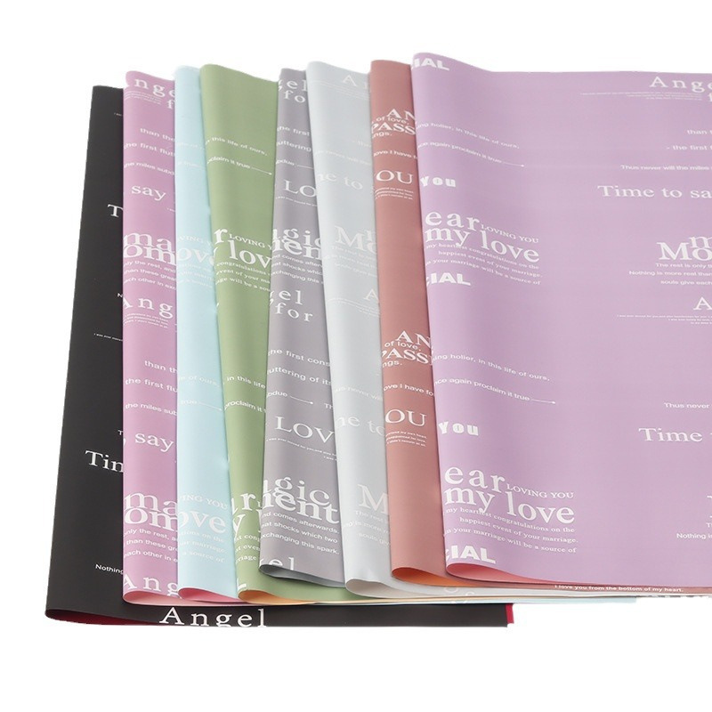 Fábrica de fiestas de flores nuevo papel de embalaje de flores de flor florista de flores de alto lujo papel de embalaje de regalos